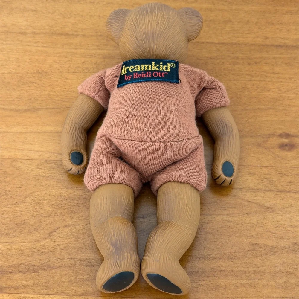 Adorable Heidi Ott Dreamkid Collectible Teddy Bear Pink Outfit Weighted Toy